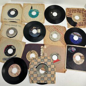 Lot of 14 7" 45s Vinyl Records - See details for artists